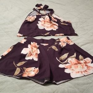 Posh floral outfit